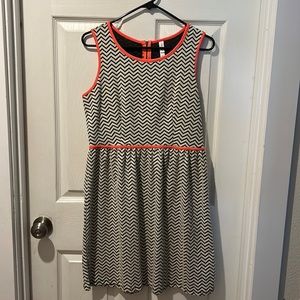 Chevron print dress